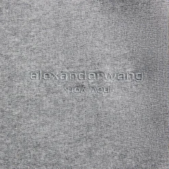 Alexander Wang Crystal Hotfix Mid-Rise Terry Sweatpant