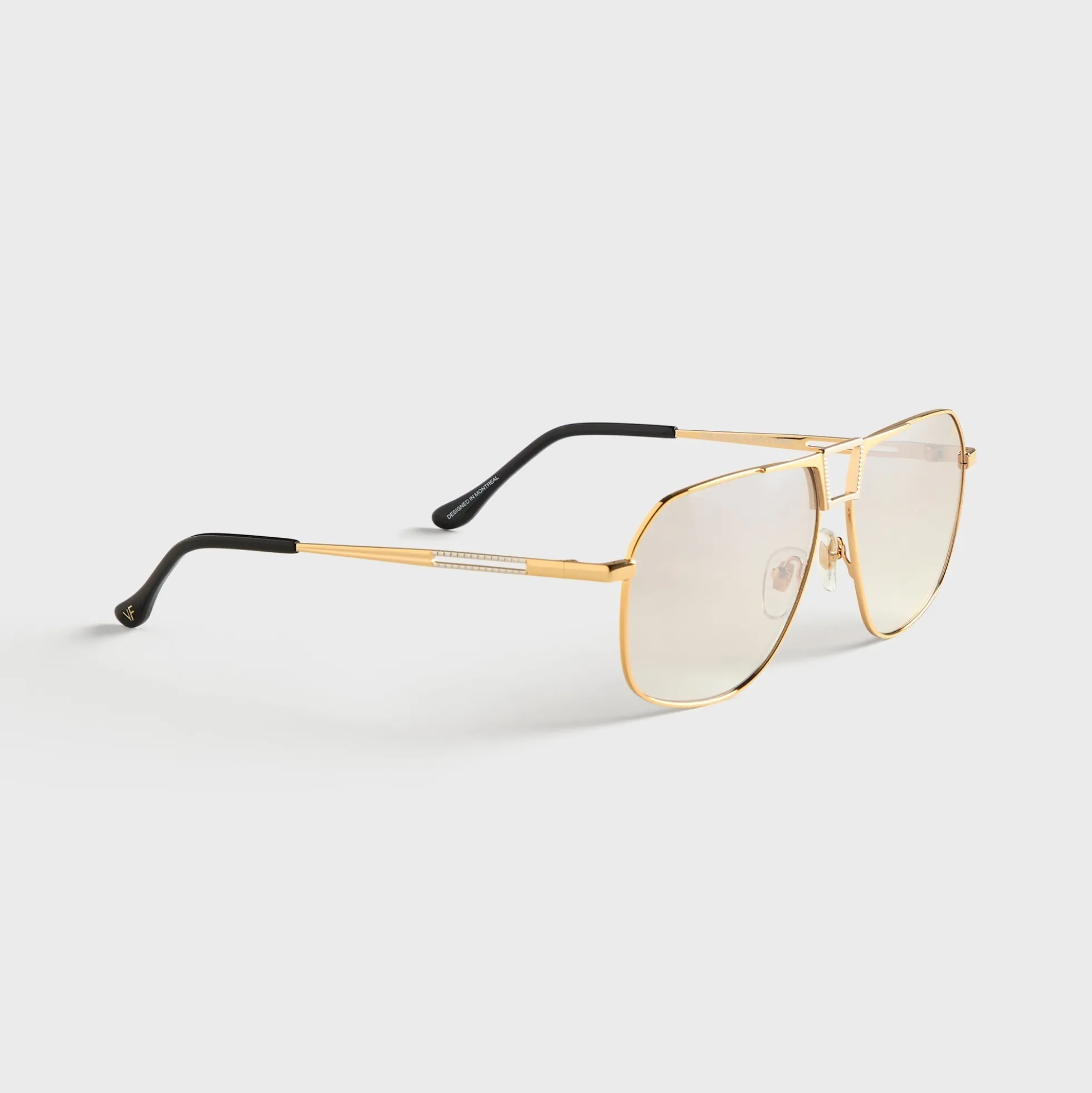 Bellagio Two-Tone Yellow & White Gold Sunglasses