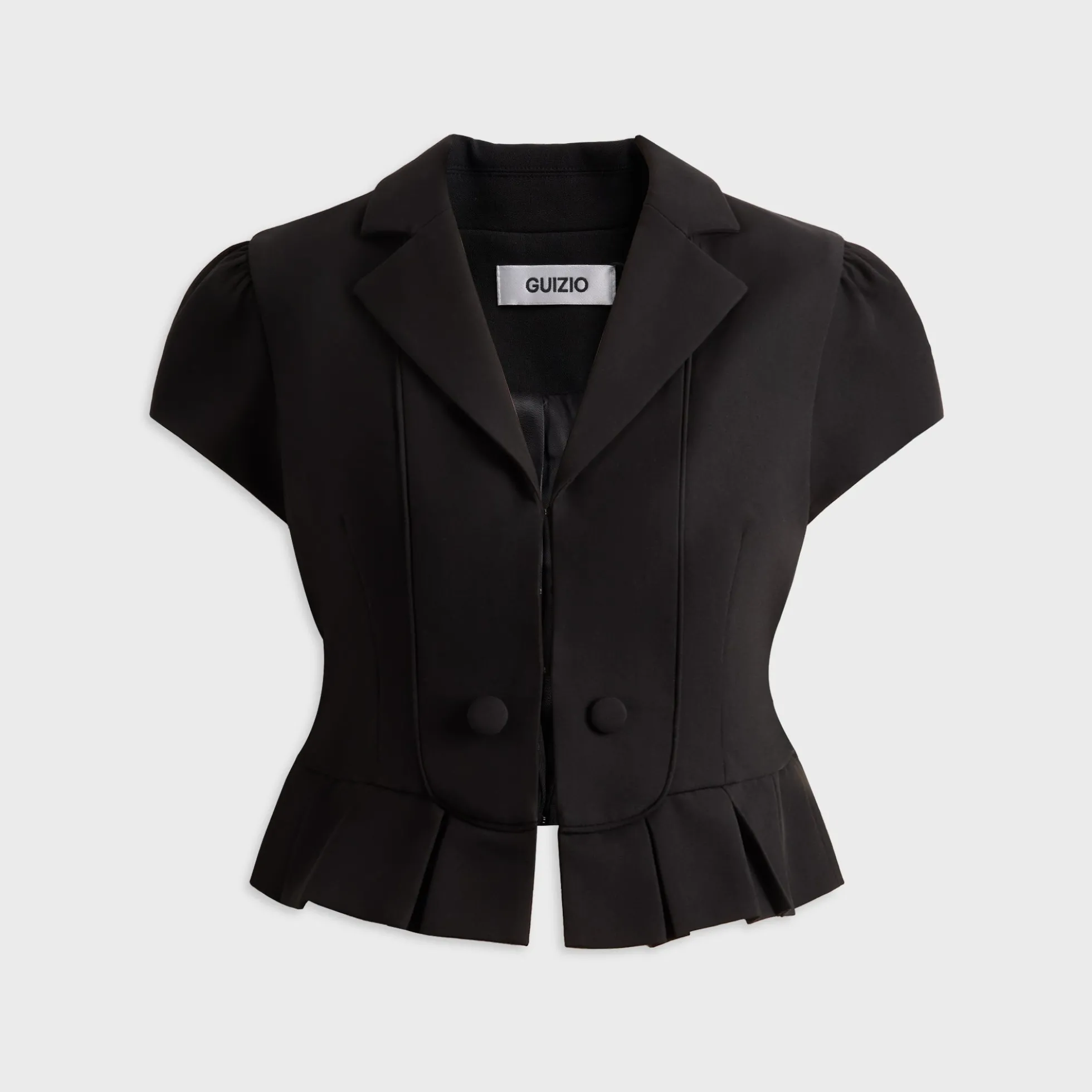 Cap Sleeve Bib Blazer