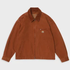 Cord Collared Zip Up Jacket