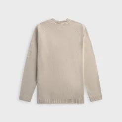 Cotton Chenille Crewneck Lens Sweater