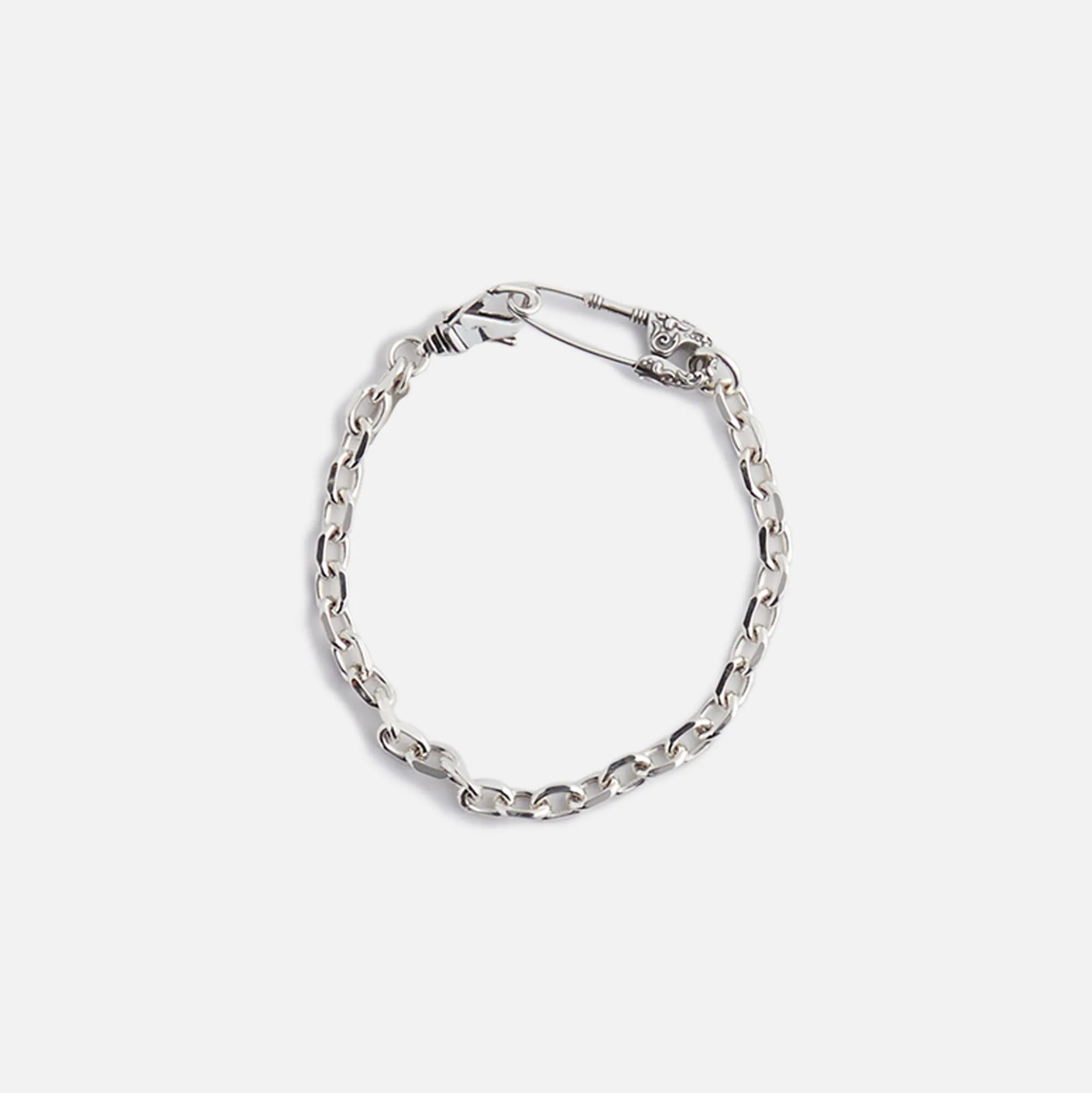 Crest Safety Pin Bracelet