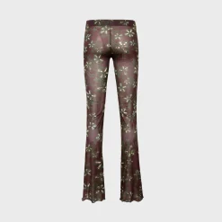 Dania Sheer Printed Drawstring Mesh Pant