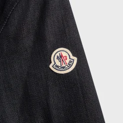 Denim Corduroy-Timmed Shirt Jacket
