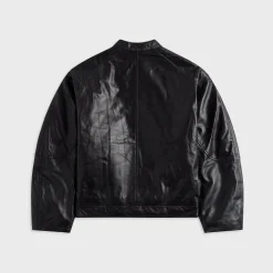 Domenico Leather Bomber Jacket