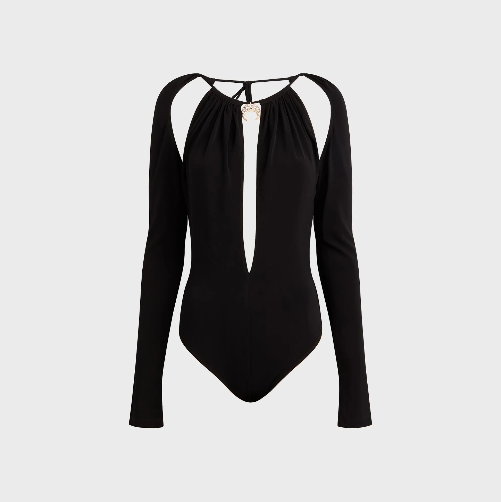Draped Jersey Long Sleeve Top