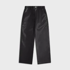 Faux Leather Carpenter Pant