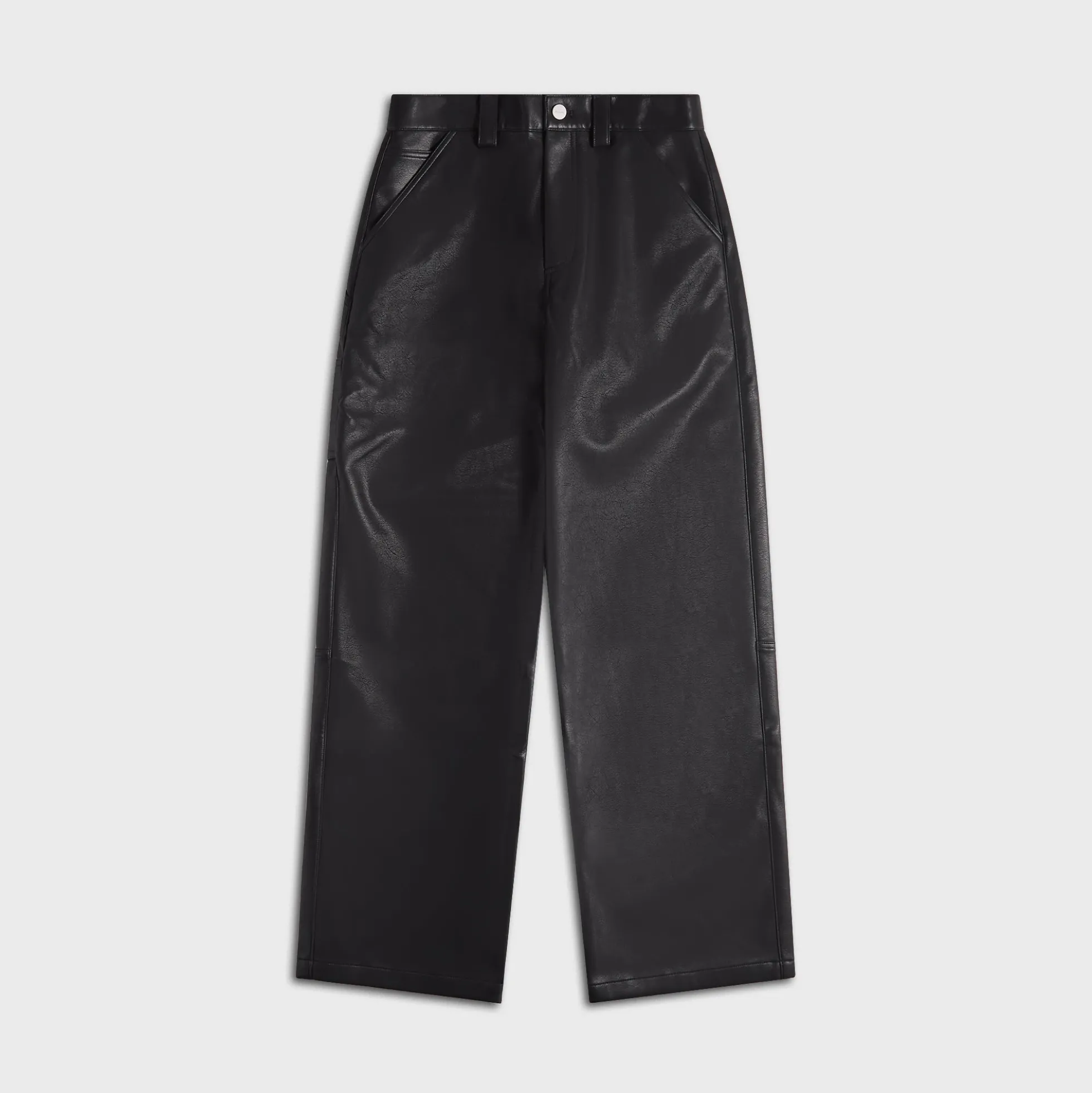 Faux Leather Carpenter Pant