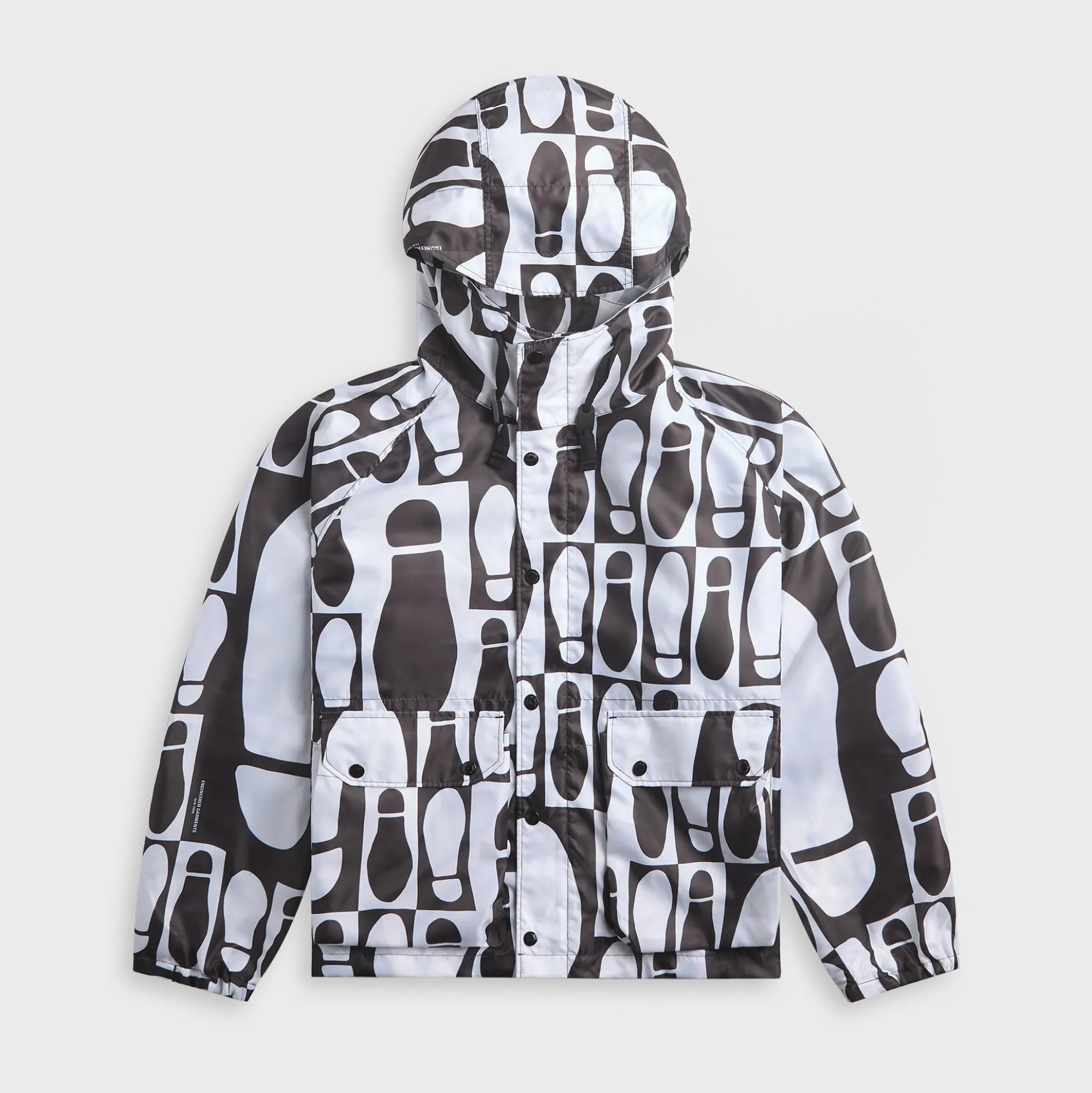 Foot Print Polyester Pilot Twill Parka