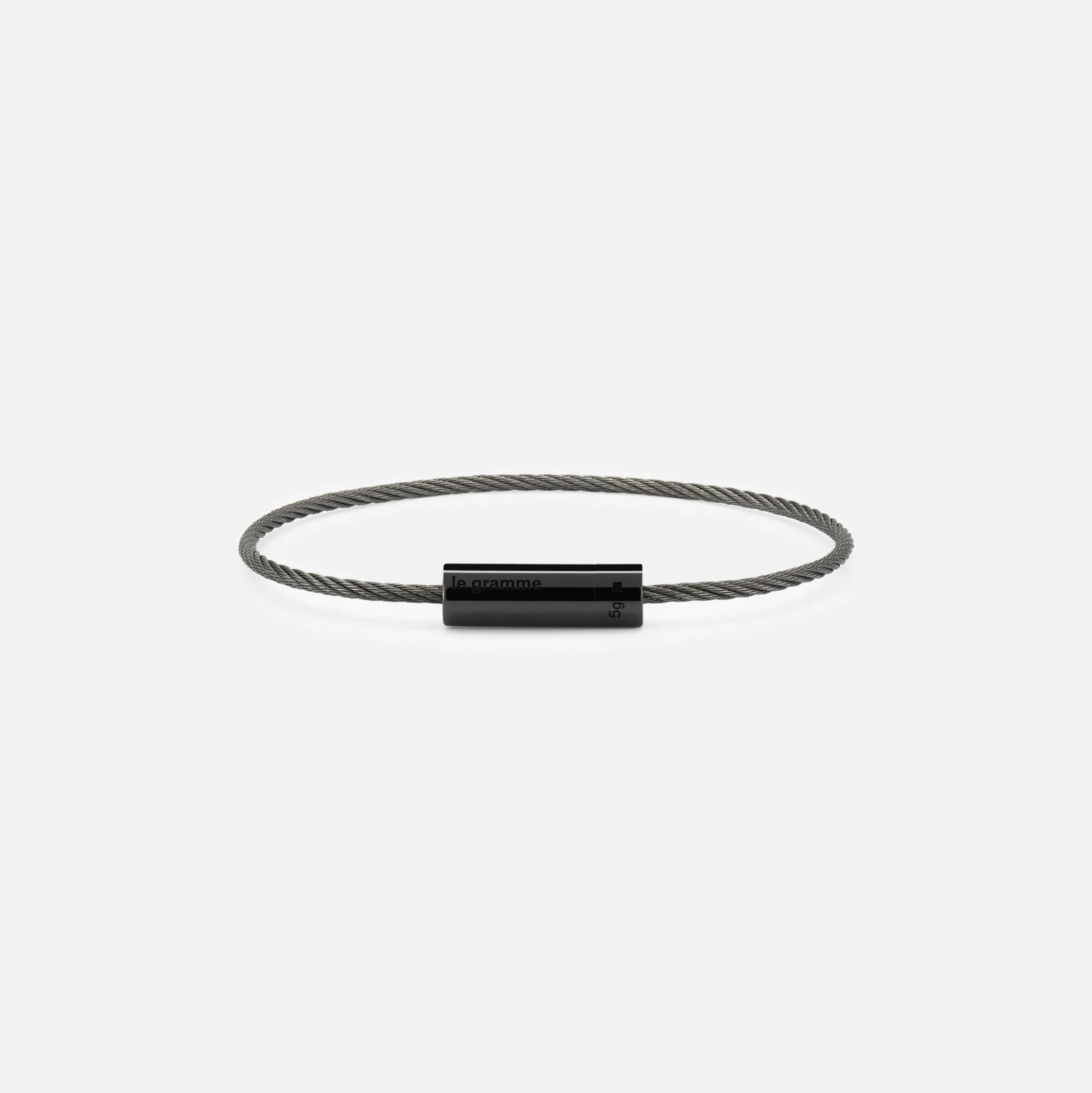 5g Polished Ceramic Cable Bracelet
