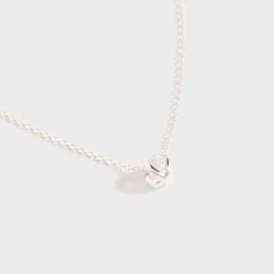 1g Polished Sterling Silver Entrelacs Pendant with Chain