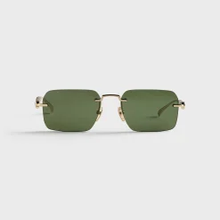 GG2154S Metal Rectangle Sunglasses