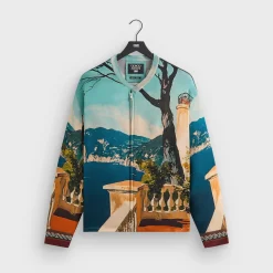 Giorgio Armani & Kith Capri Long Sleeve Zip-Up Shirt