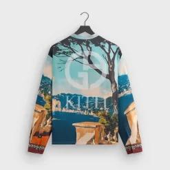Giorgio Armani & Kith Capri Long Sleeve Zip-Up Shirt
