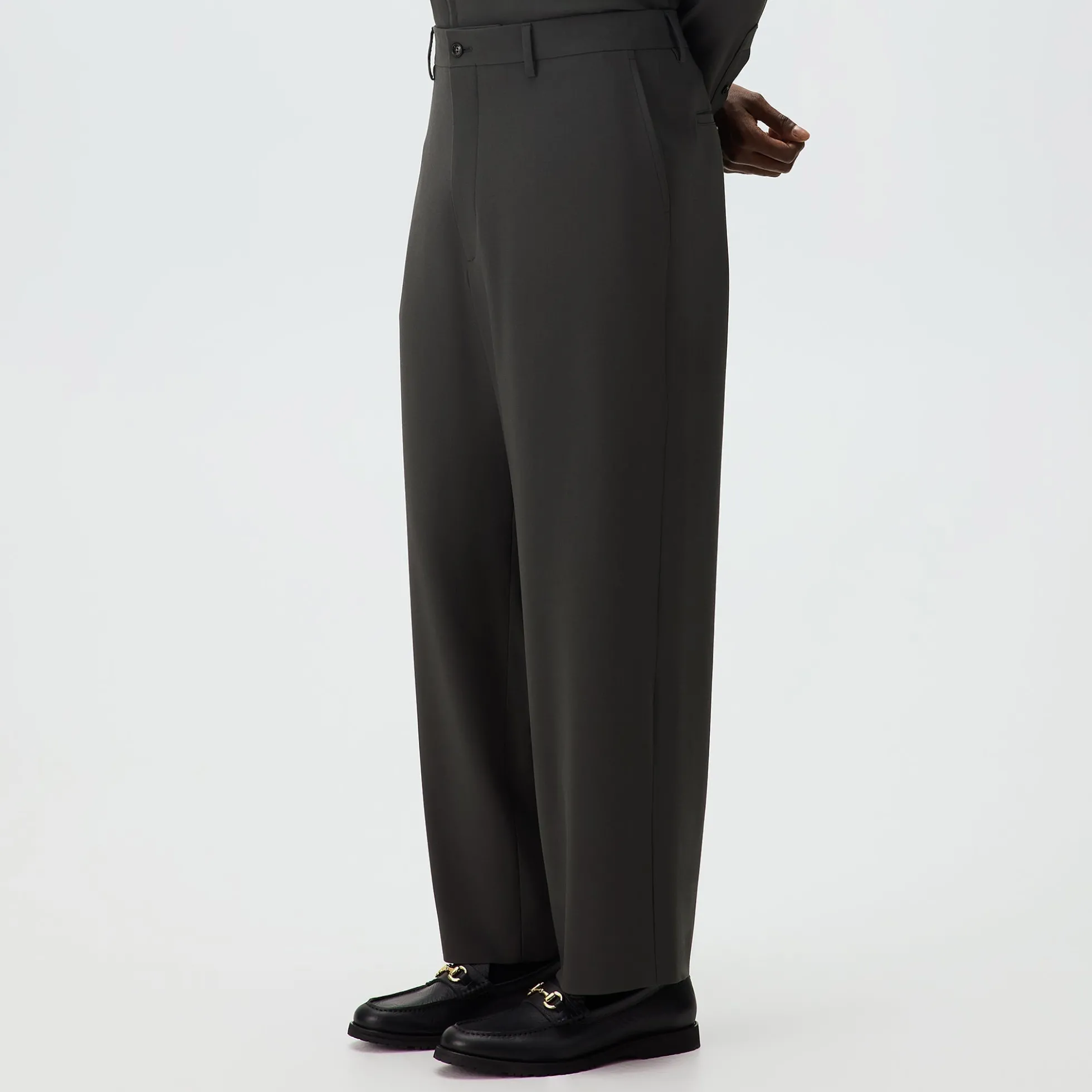 Giorgio Armani & Kith &Kin Milano Crepe Flat Front Trouser