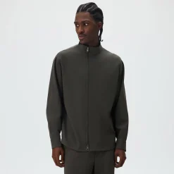 Giorgio Armani & Kith &Kin Asymmetrical Zip Front Shirt