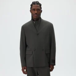 Giorgio Armani & Kith &Kin Milano Crepe Collarless Jacket