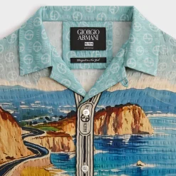 Giorgio Armani & Kith Malibu Short Sleeve Thompson Camp Collar Shirt