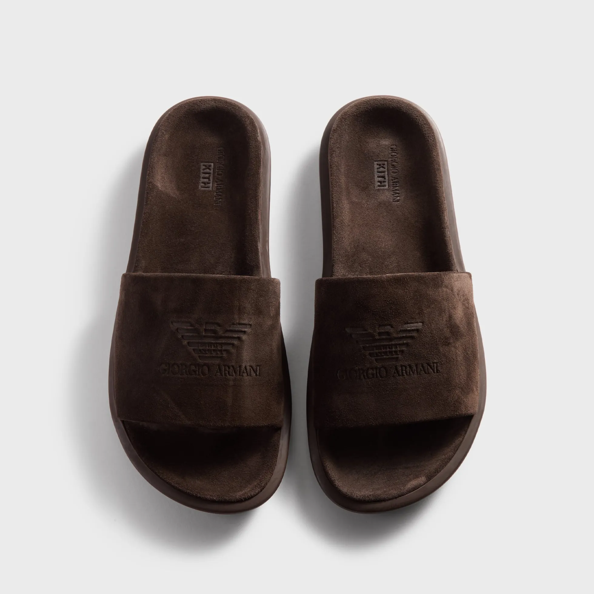Giorgio Armani & Kith Suede Slides