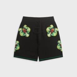 Glitch Orchid Embroidered Crochet Short