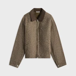 Homespun Tweed Zip Blouson