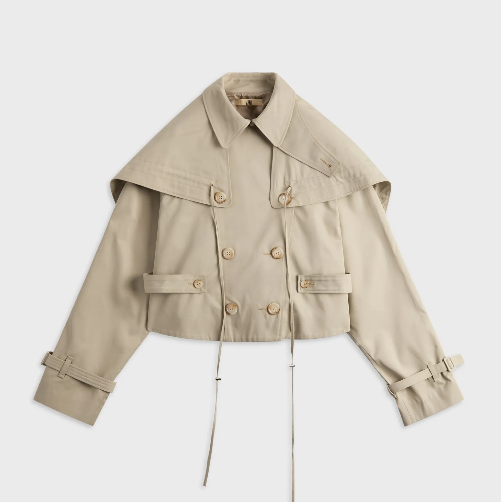 Kayla Short Jacket with Hooded Cape
