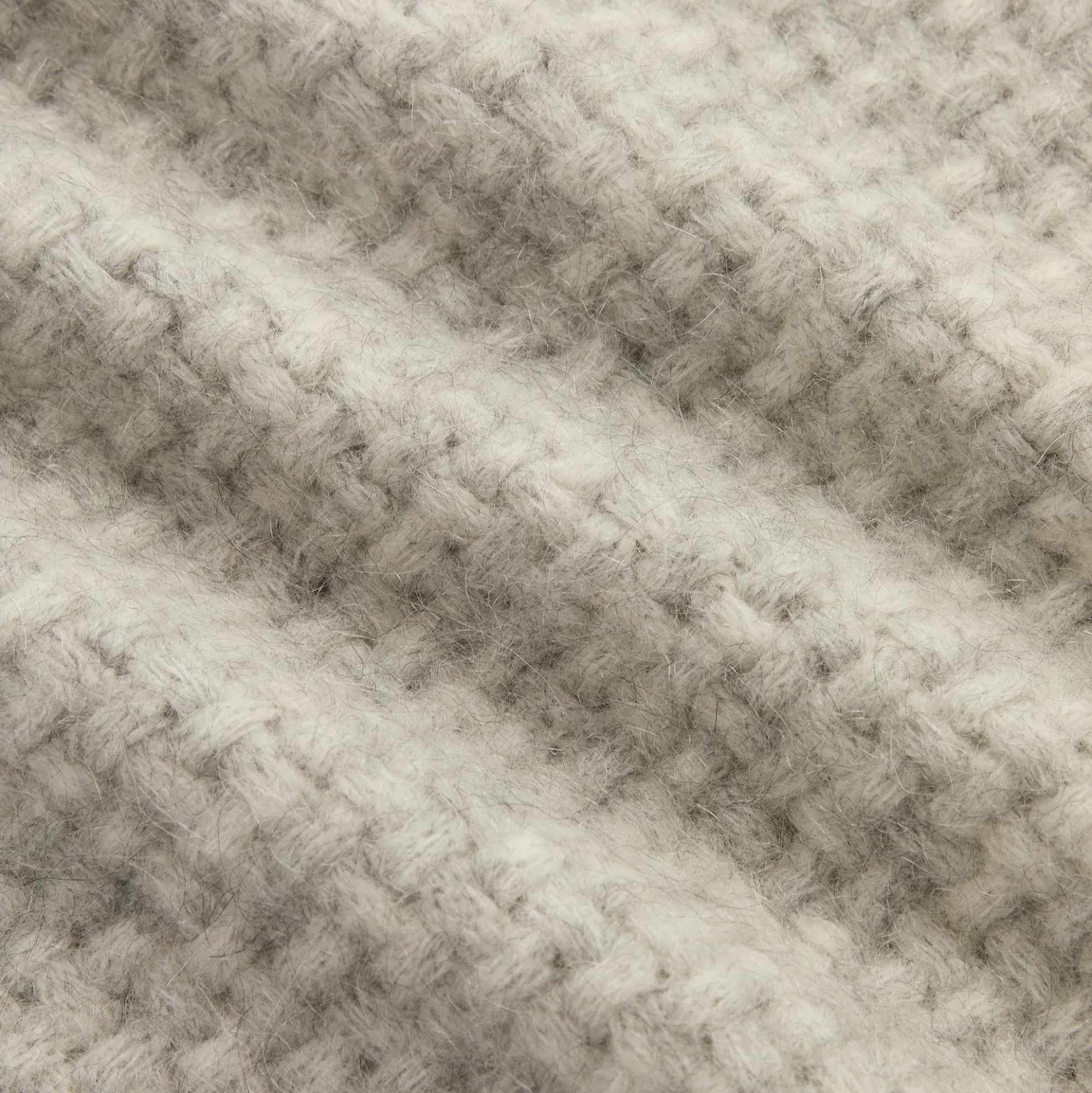 &Kin Basketweave Mohair Wyona Full Zip