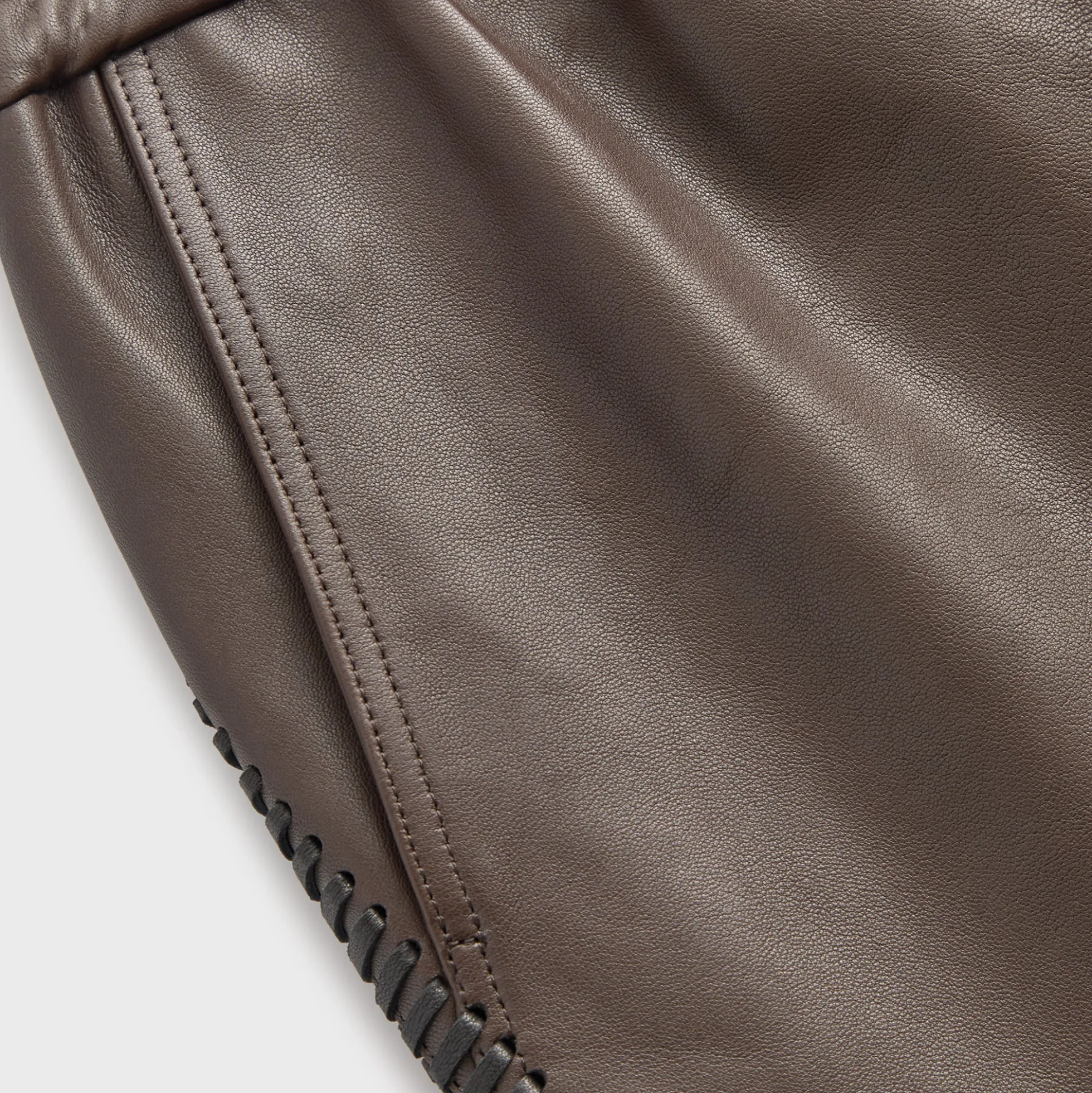 &Kin Irving Combo Leather Moto Pant