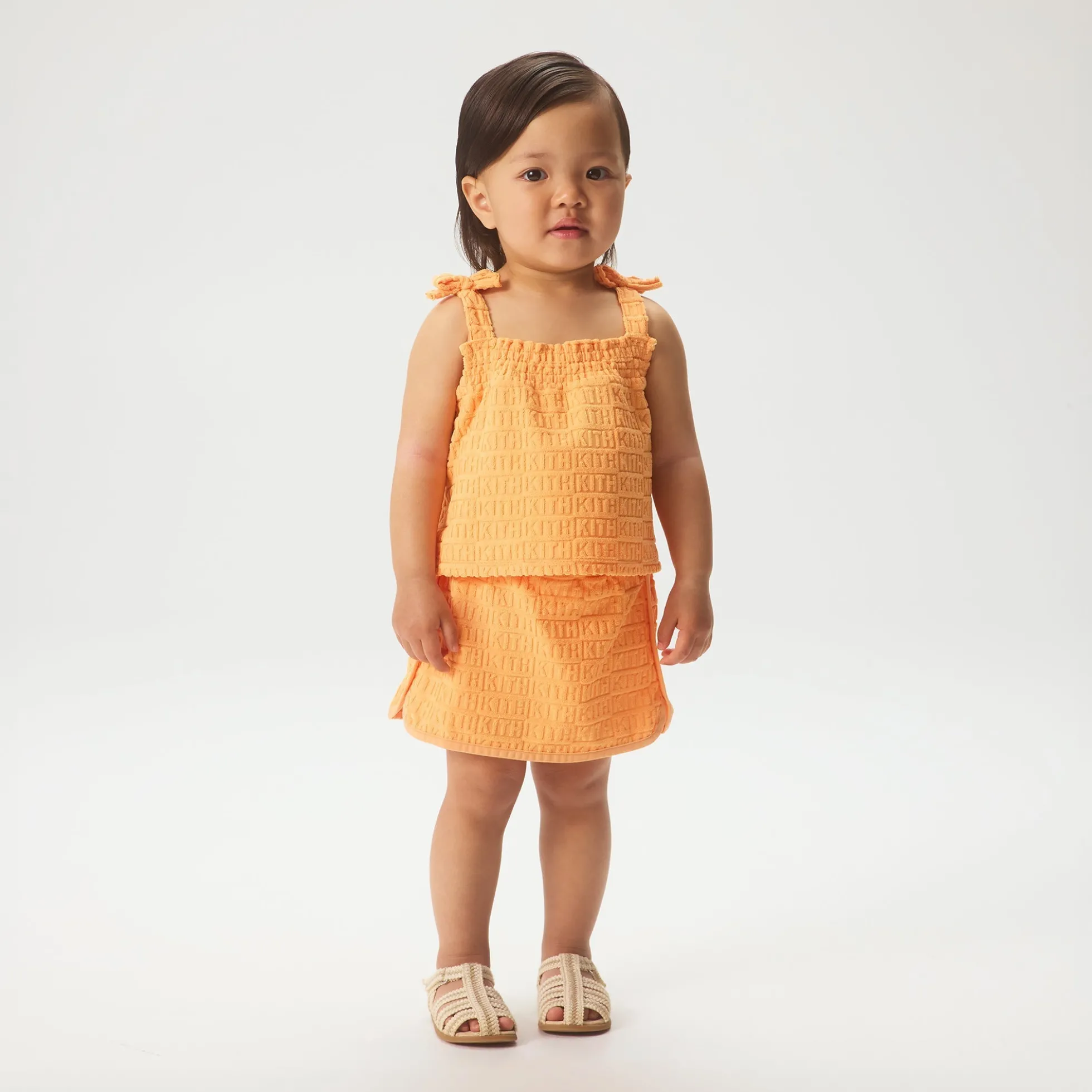 Kith Baby Ayva Textured Monogram Skort Set