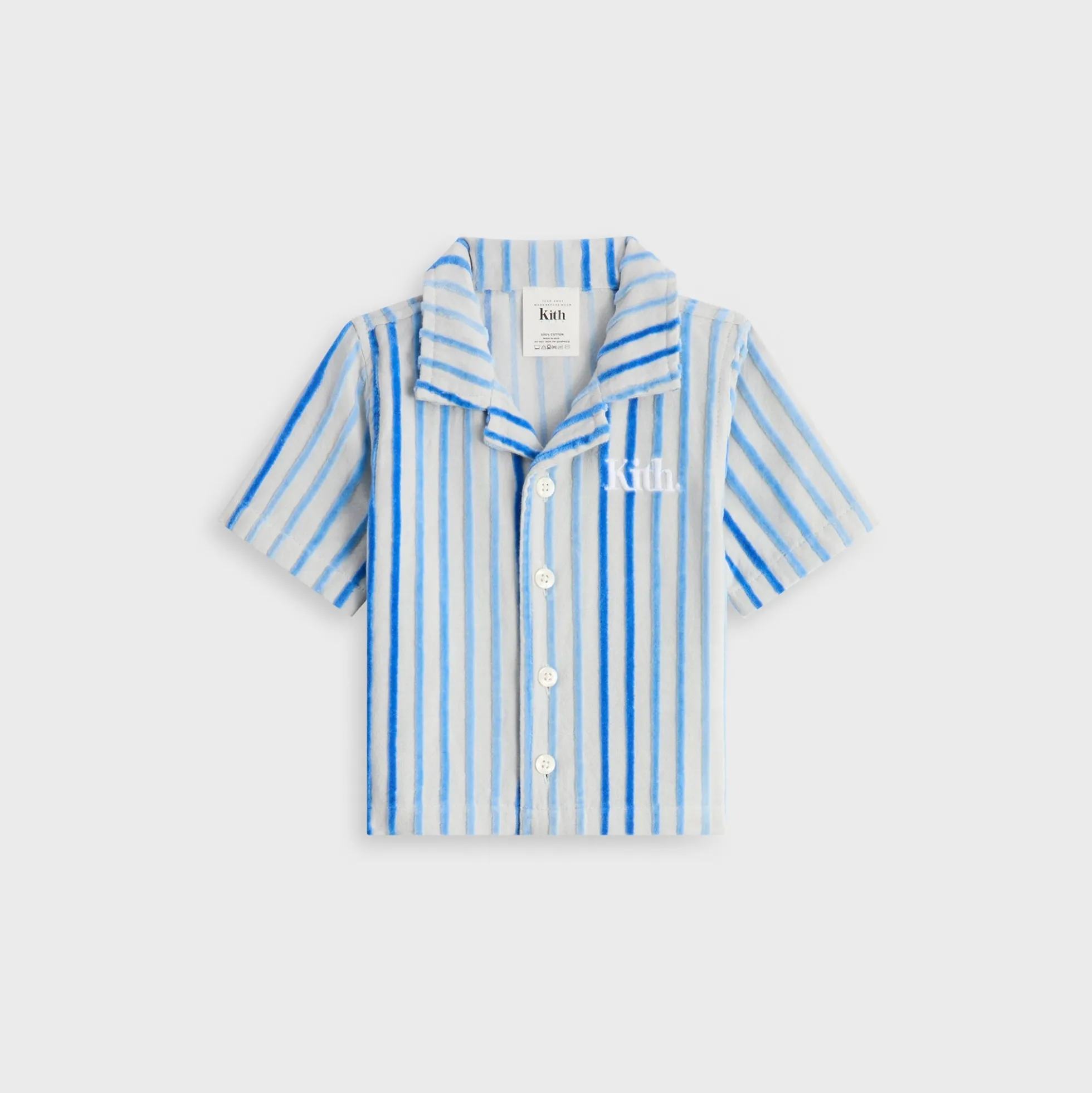 Kith Baby Chenille Stripe Thompson Camp Shirt