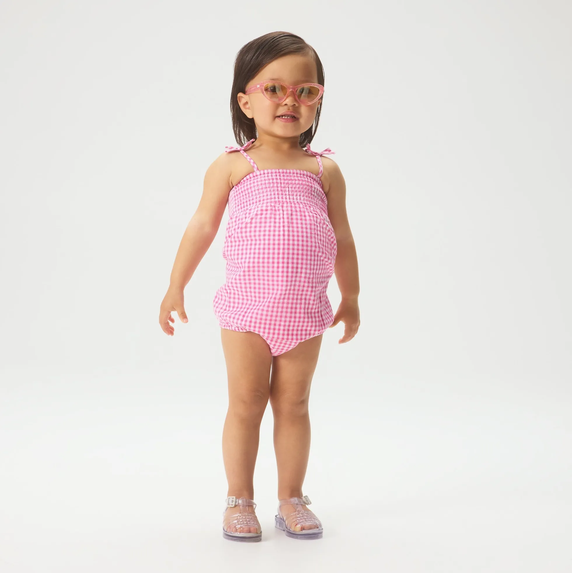 Kith Baby Gingham Tie Romper