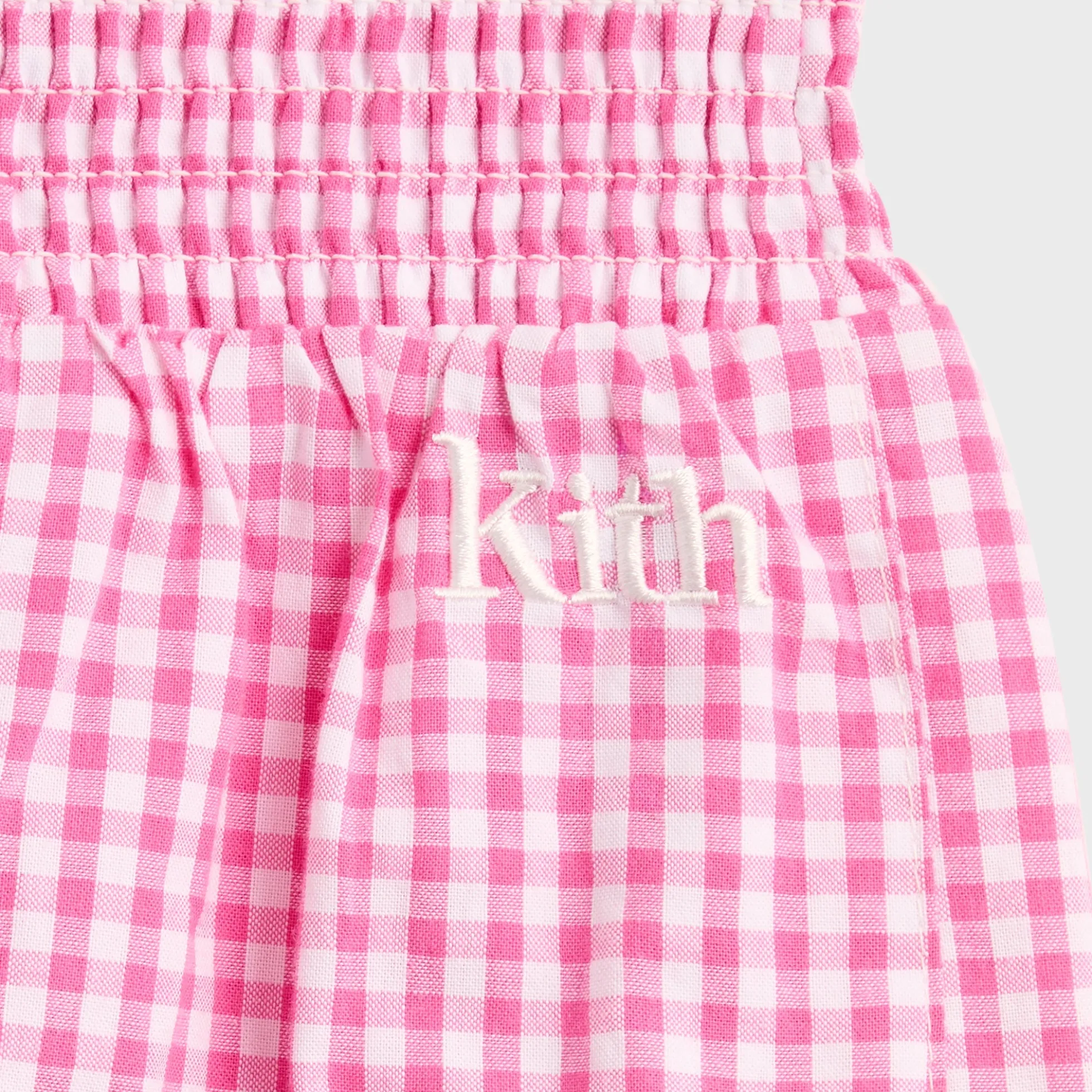 Kith Baby Gingham Tie Romper