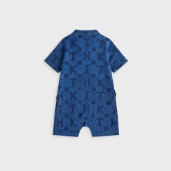 Kith Baby Monogram Denim Belmont Shortall