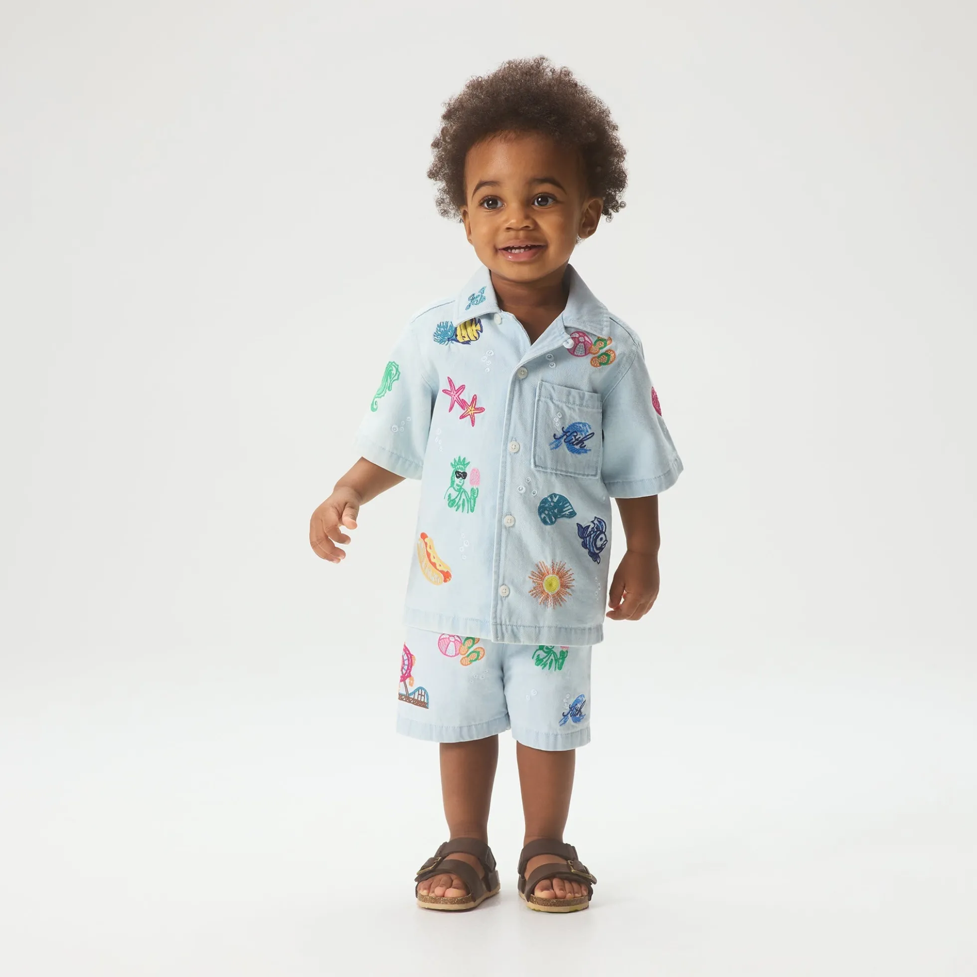 Kith Baby Novelty Thompson Camp Shirt