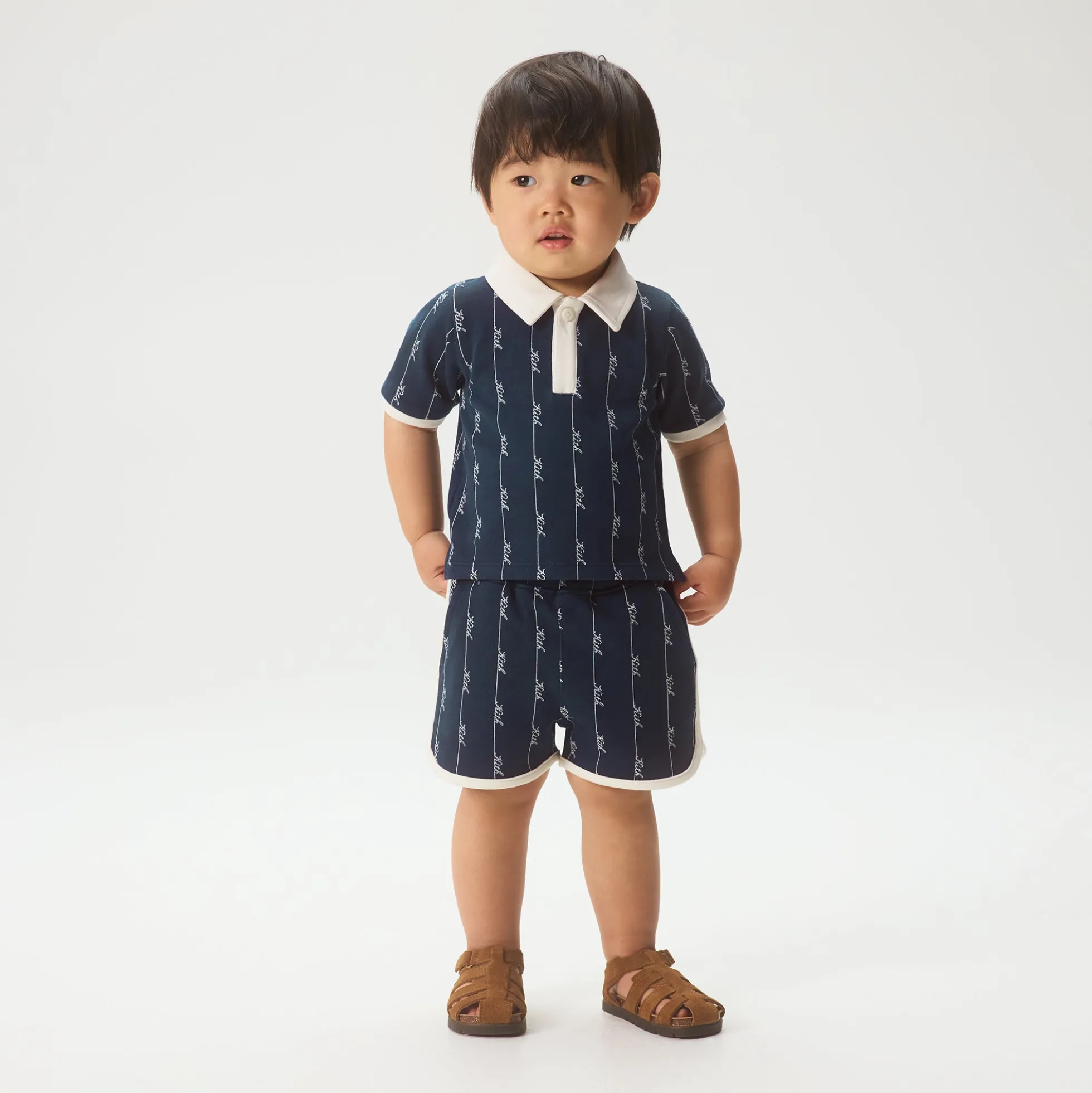 Kith Baby Script Knit Tilden Polo