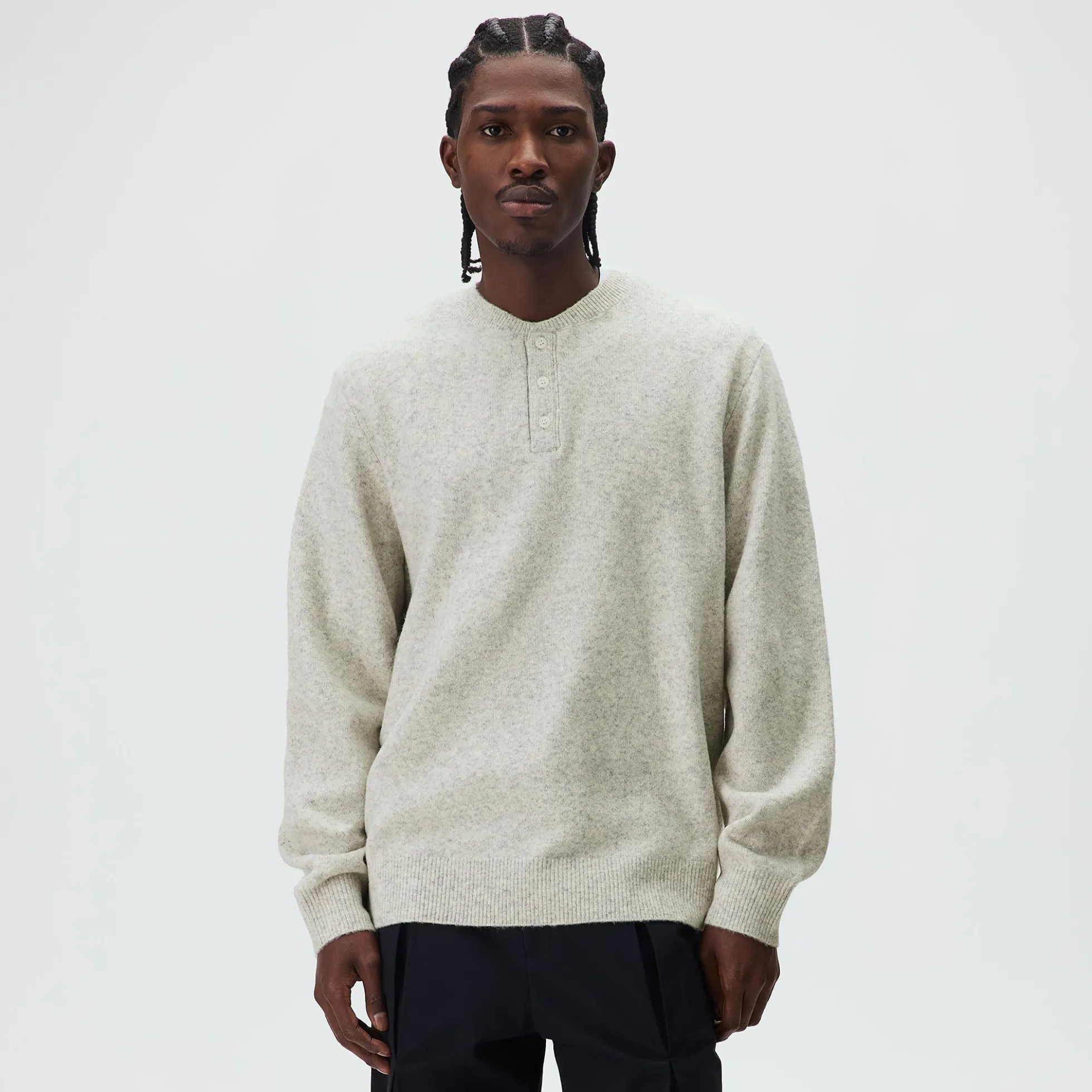 Kith Boucle Harmon Henley Sweater