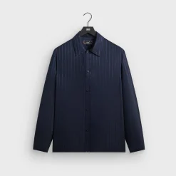Kith Crest Logo Long Sleeve Boxy Collared Overshirt