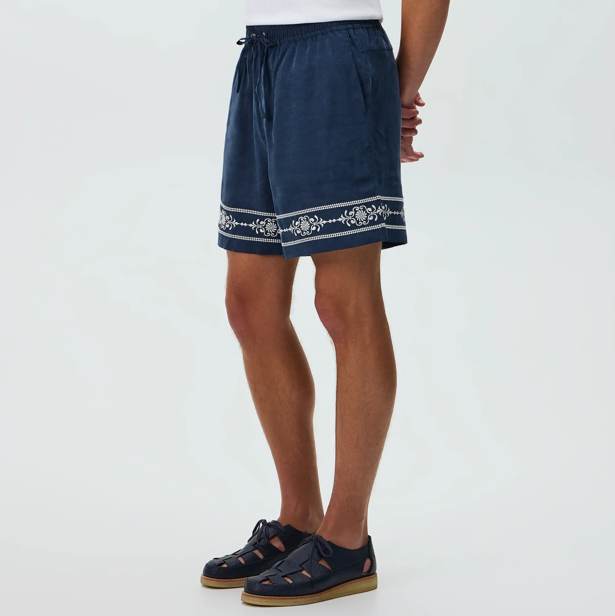 Kith Cupro Linen Cedar Short