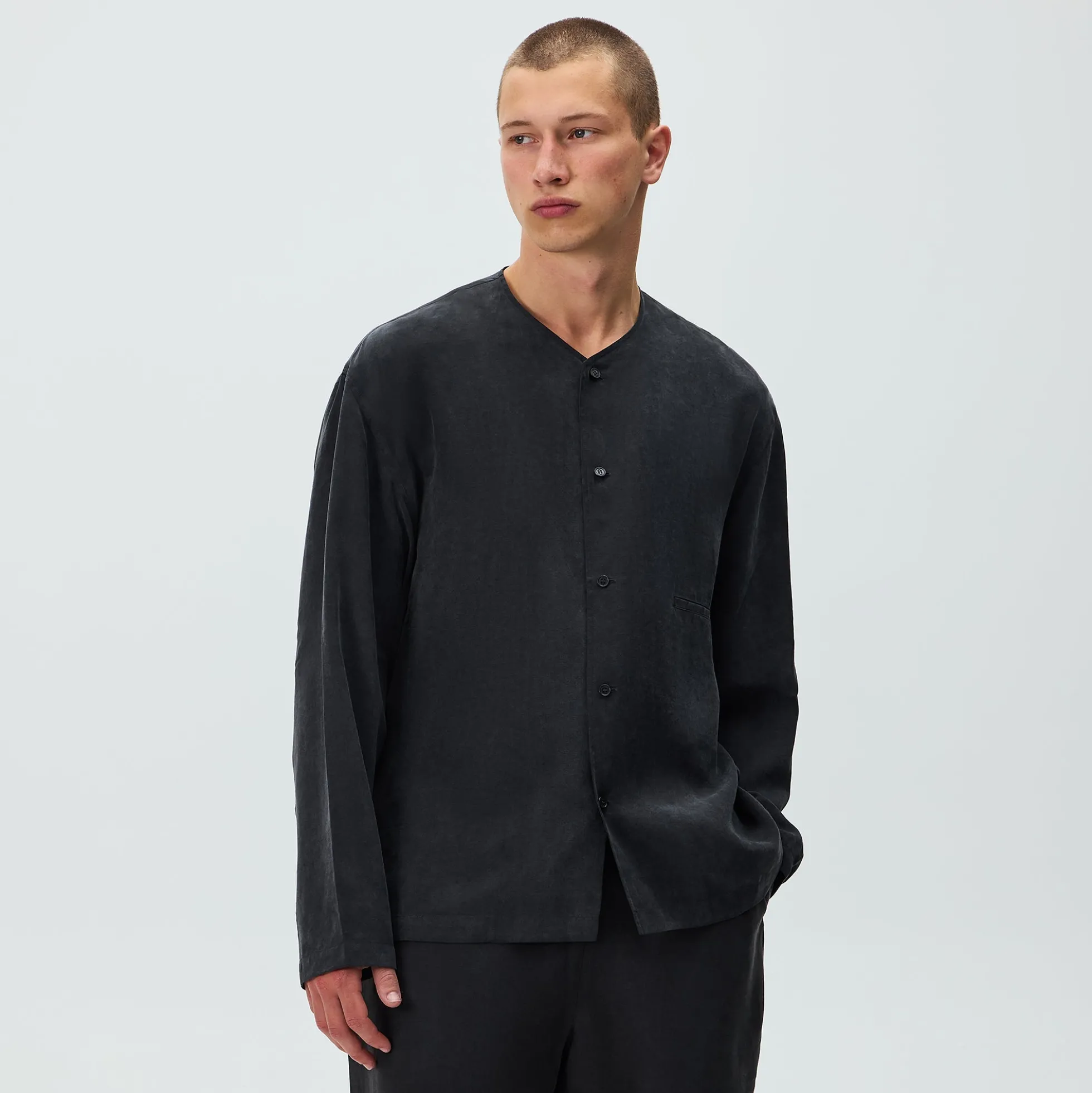 Kith Cupro Linen Long Sleeve Caelan Shirt