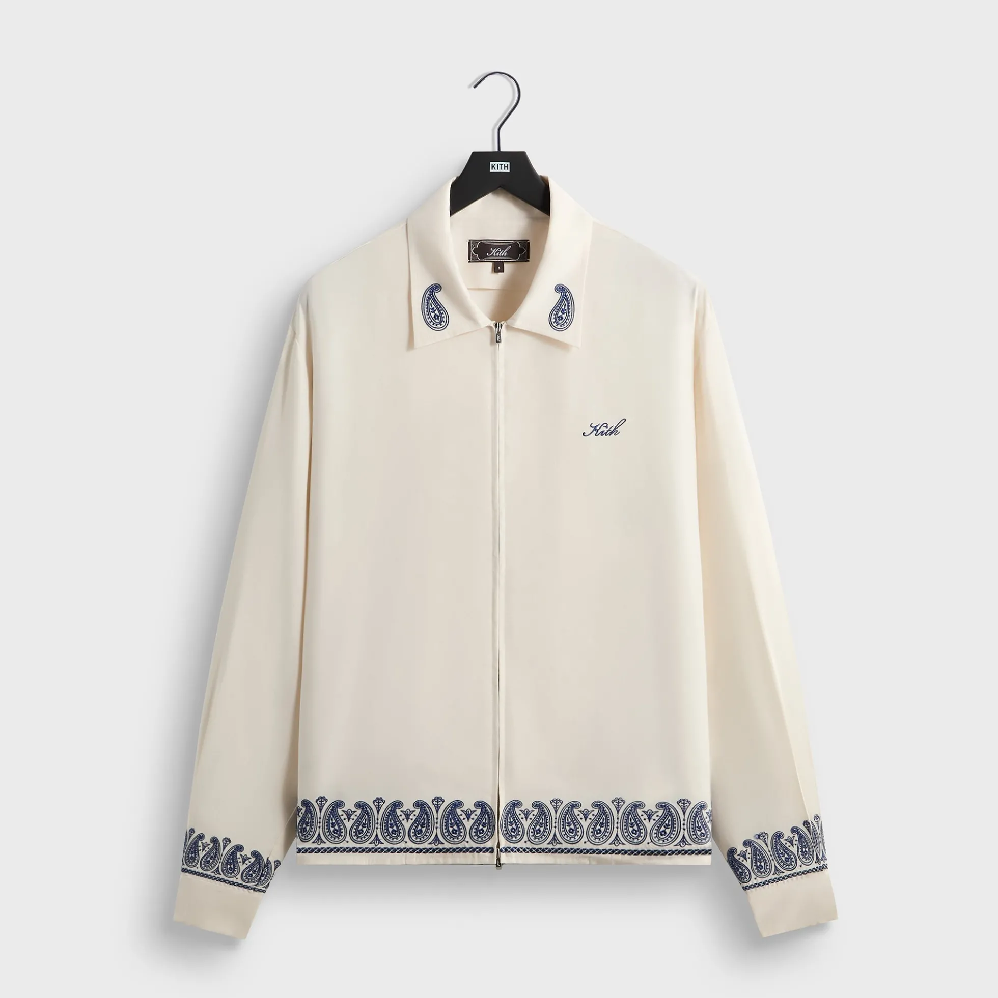 Kith Cupro Linen Zip Front Sanford Shirt
