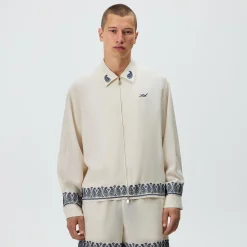 Kith Cupro Linen Zip Front Sanford Shirt