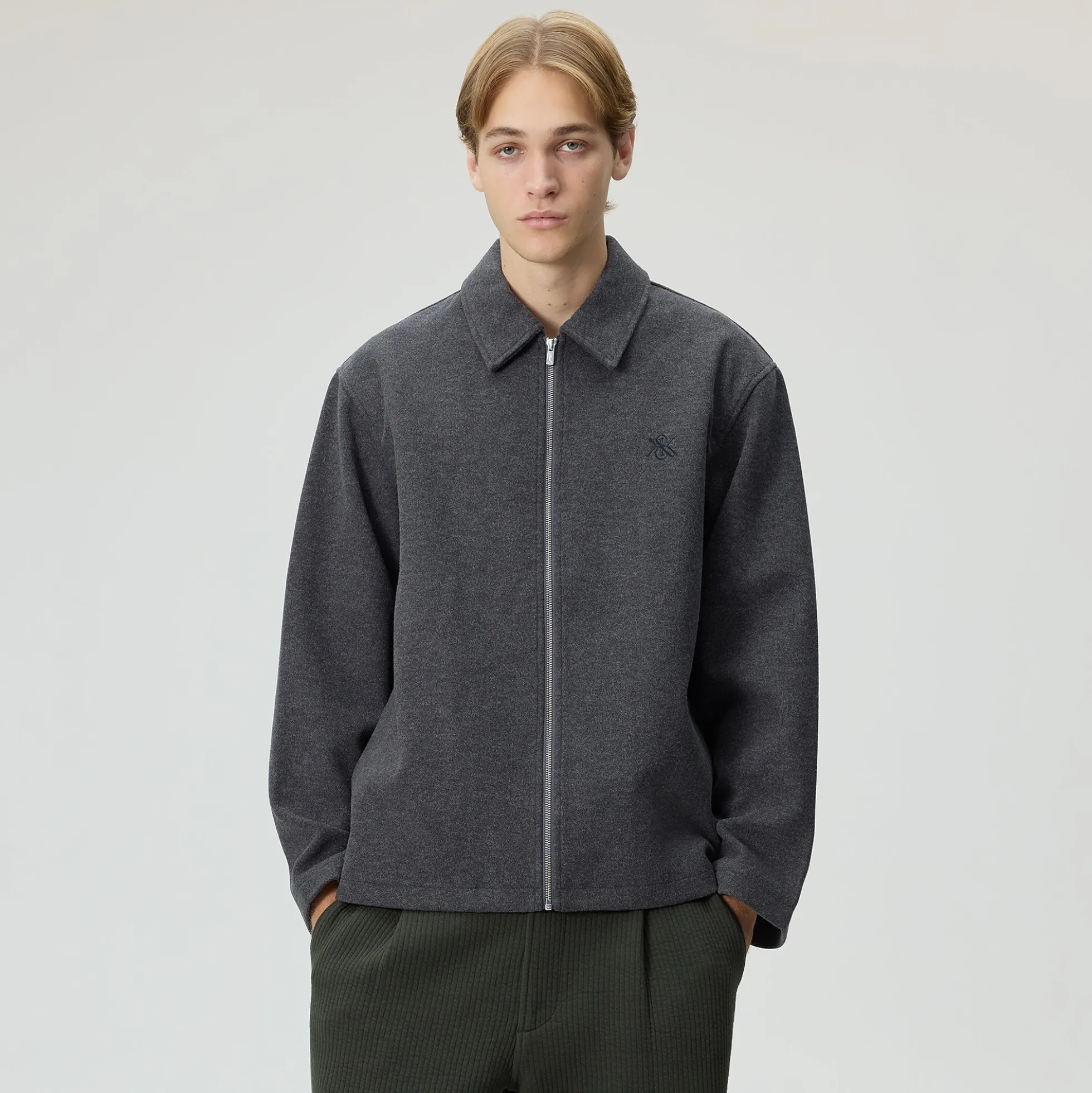 Kith Felted Jersey Lane Coaches Jacket