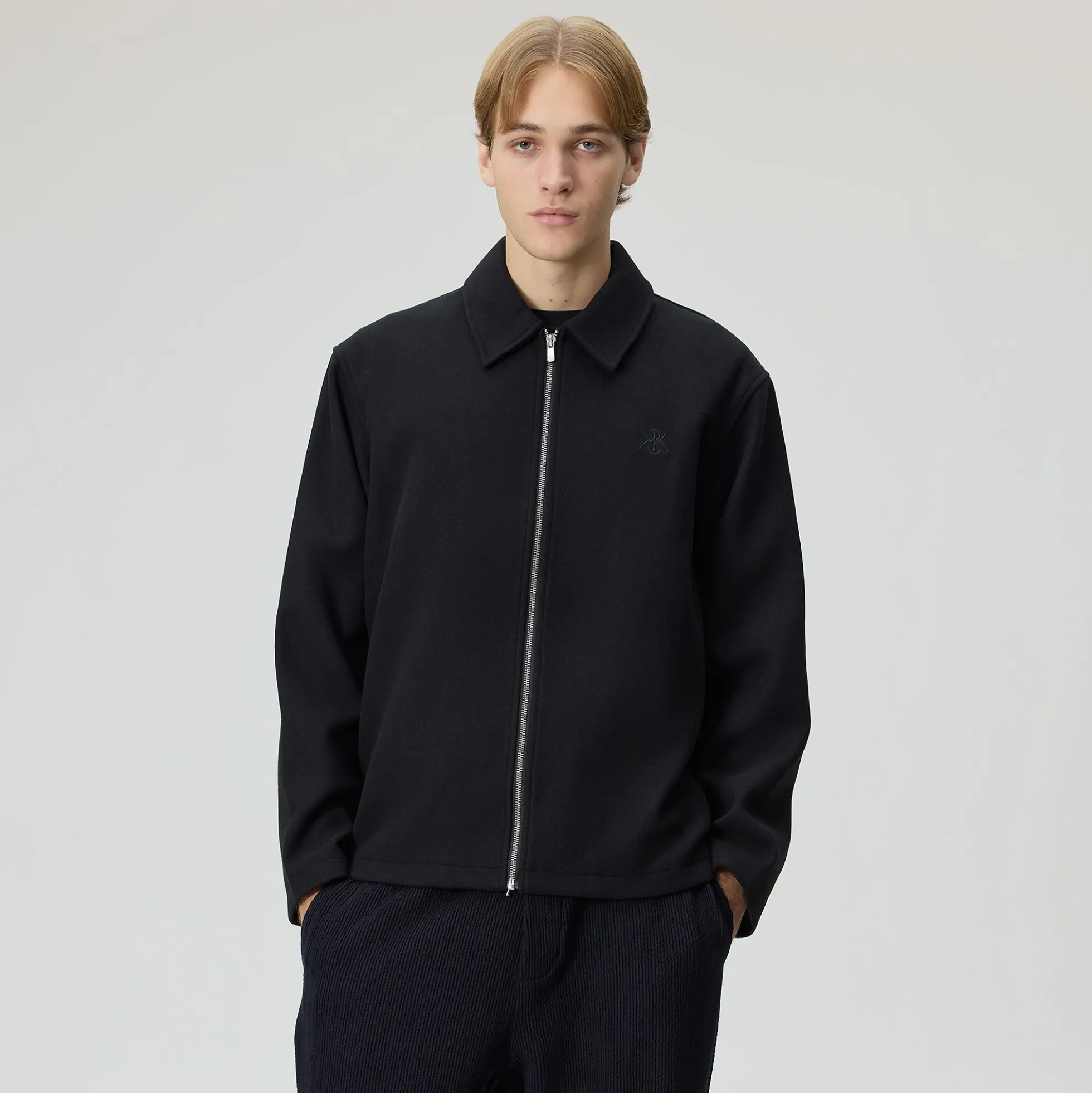 Kith Felted Jersey Lane Coaches Jacket