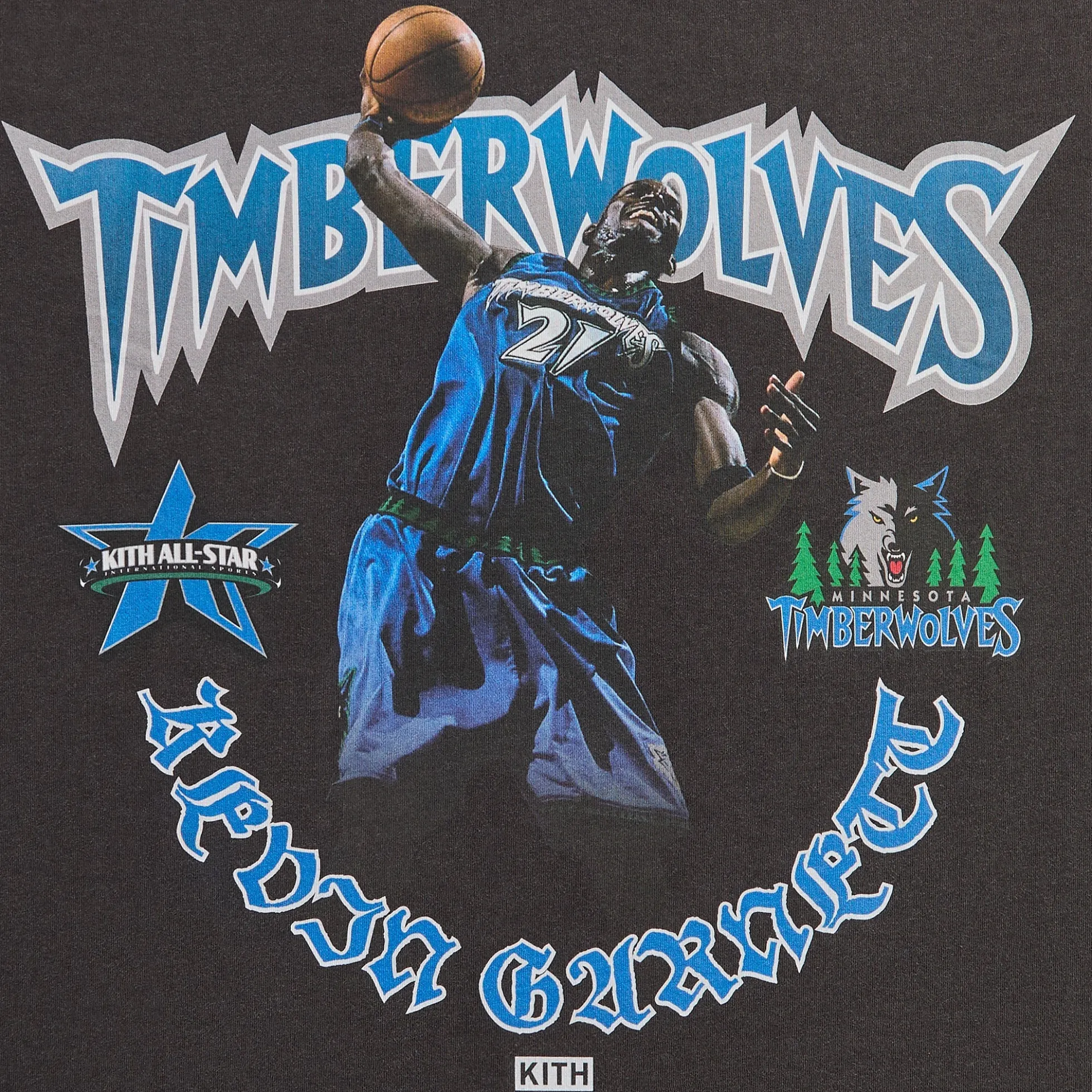 Kith for NBA All-Star Minnesota Timberwolves Kevin Garnett Vintage Tee