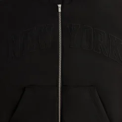Kith for the New York Knicks Tonal Microsuede Cropped Braxton Hoodie