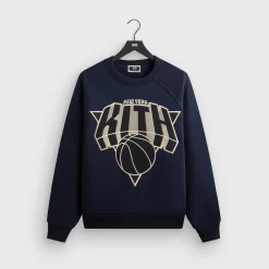 Kith for the New York Knicks Cutoff Nelson Raglan Vintage Crewneck