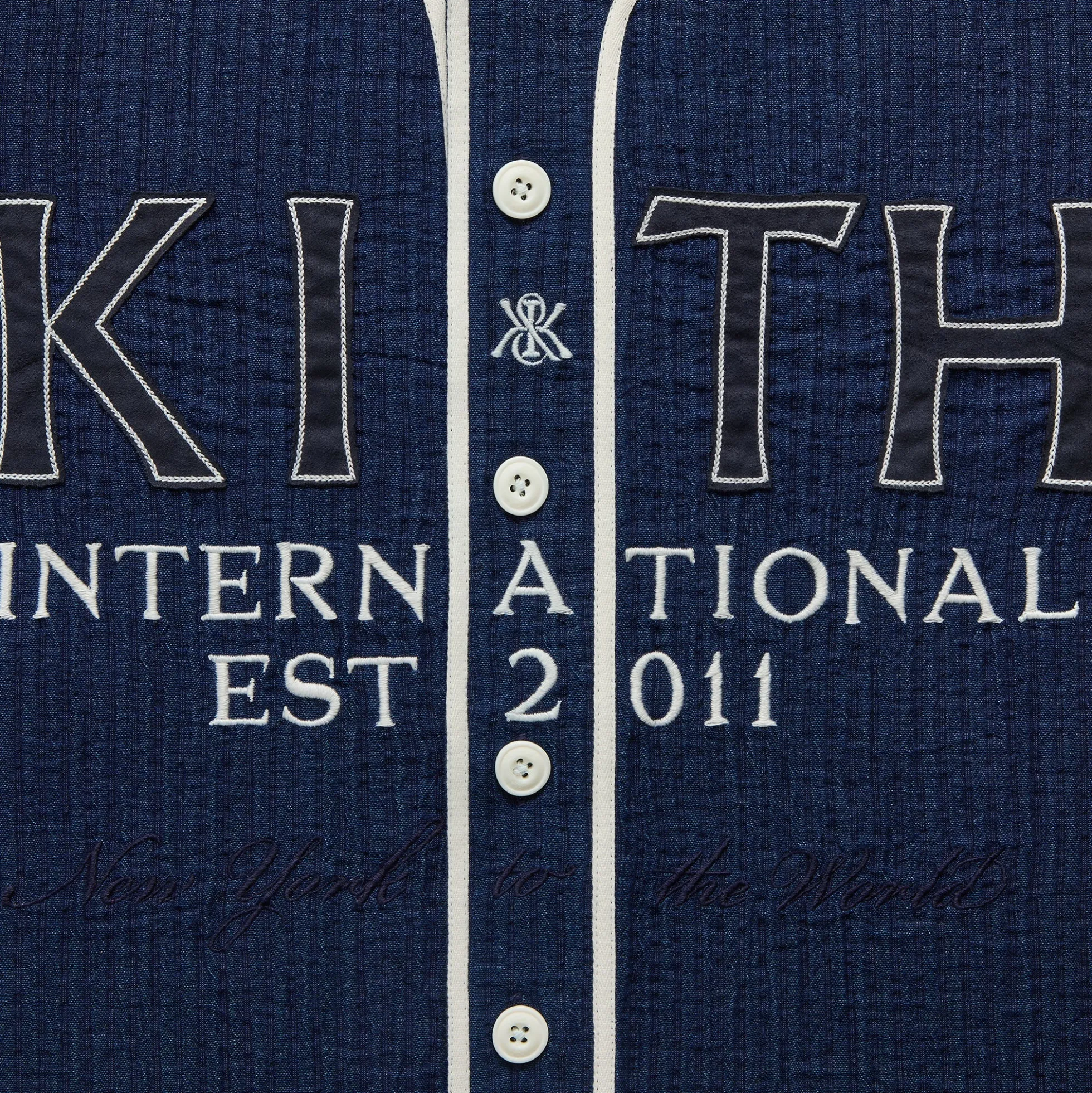 Kith Indigo Seersucker Daley Shirt