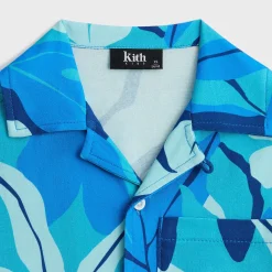 Kith Kids Abstract Tropical Thompson Camp Shirt