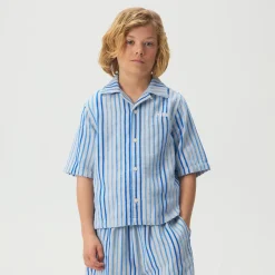 Kith Kids Chenille Stripe Thompson Camp Shirt