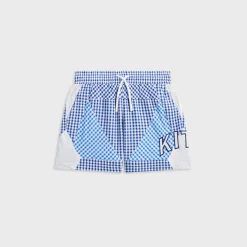 Kith Kids Color-Blocked Gingham Turbo Short
